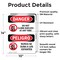 Signmission Do Not Climb Shelves At Any Time Bilingual, 10 in W x Rectangle, Vinyl Decal OS-2PACK-DS-D-1014-VS-1788 - alternate 3